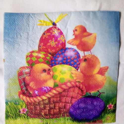 Easter napkins collection set of 5 new
