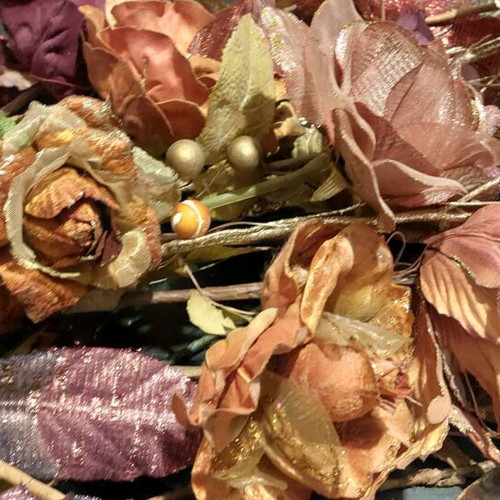 Fabric flowers like new, pack of 17 pieces, 60-70cm