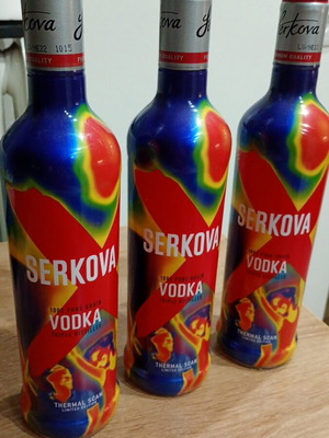 Serkova Thermal Scan Limited Edition collectible bottles, pack of 3, like new