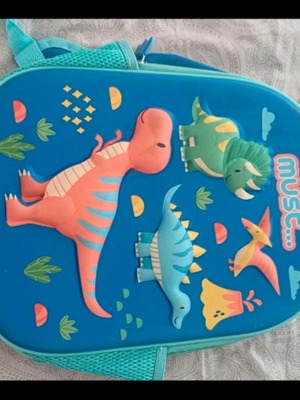 Preschool backpack with dinosaur design