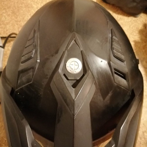 Acerbis Moto helmet used, black motocross design