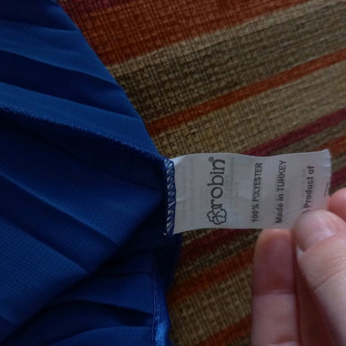 Blouse like new in royal blue color, lightweight fabric, sizes S and M