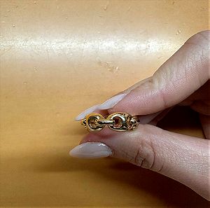 Δαχτυλίδι ασήμι 925,επιχρυσωμένο.
