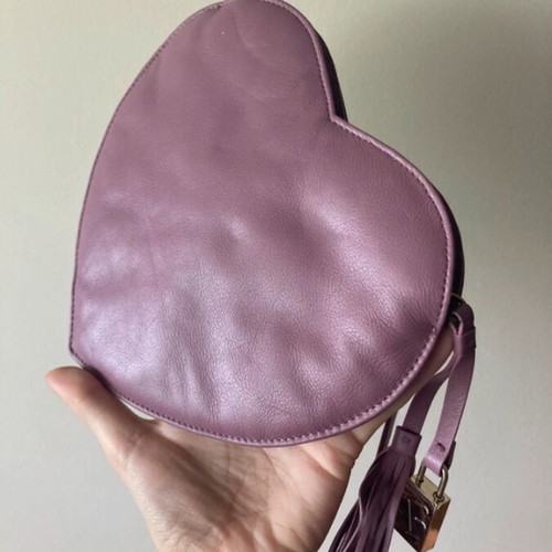 Furla Lilac Heart Crossbody Bag new, genuine leather