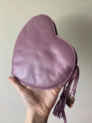 Furla Lilac Heart Crossbody Bag new, genuine leather