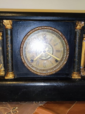 Table clock used, analog