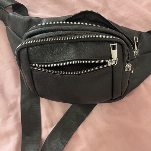Black waist bag