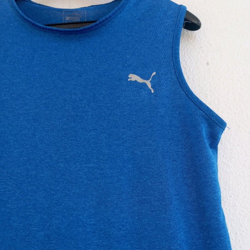 Puma sleeveless sports shirt like new, blue, size S