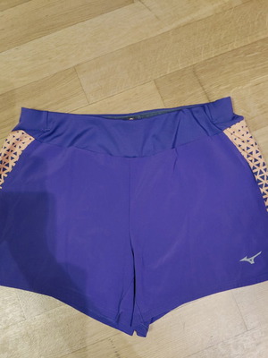 Mizuno running shorts new, purple with orange details, size XS