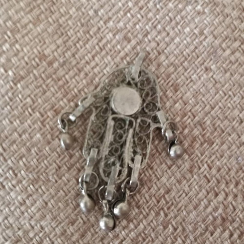 Hamsa Evil Eye used, silver