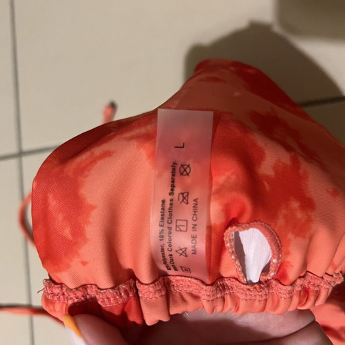 Shein swimwear top new, orange