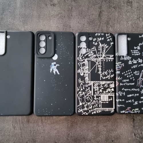 Samsung Galaxy S21+ black silicone cases, pack of 4
