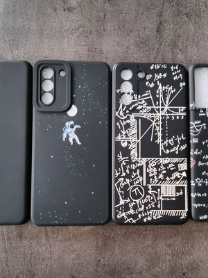 Samsung Galaxy S21+ black silicone cases, pack of 4