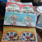 Rare paper dec used like new, pack of 13 pieces