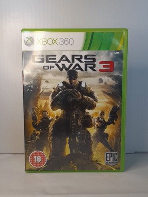 Gears of War 3 Xbox 360 game, English edition, complete with manual