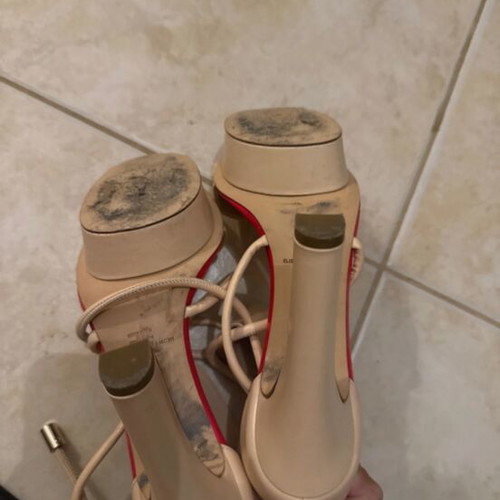Elisabetta Franchi beige platform sandals like new, size 38