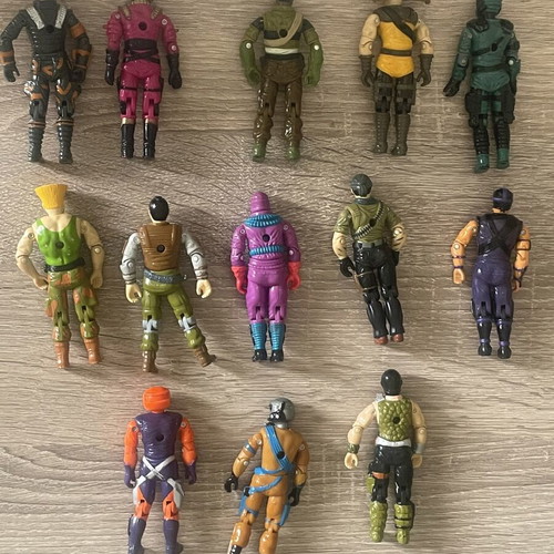 13 GI Joe action figures, rare included