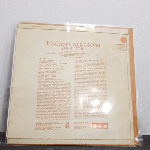 Albinoni vinyl record used, classical genre