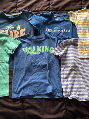Boys' short-sleeve t-shirts used, set of 6 for ages 3-4