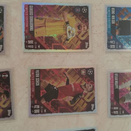 Match Attax 2024-2025 limited cards like new, pack of 14