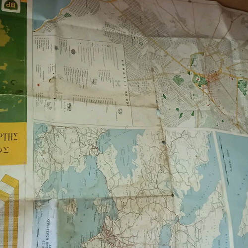Road map of Greece used
