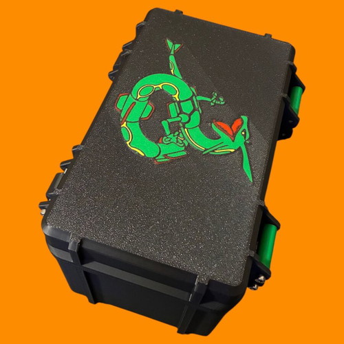 Deckbox for Pokémon cards with Rayquaza design, new