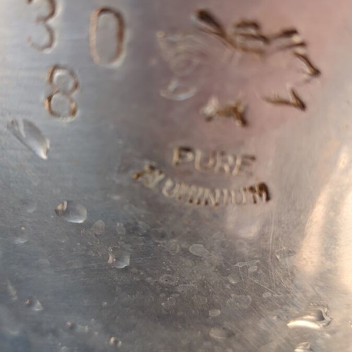 Large Aluminum Pot 30 cm with Lid used, pure aluminum