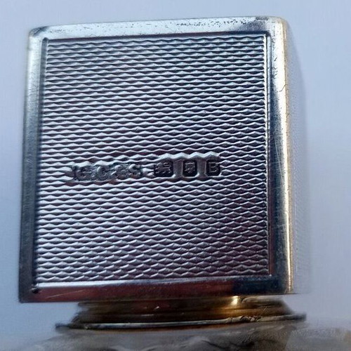Vintage AL G.c.&s London perfume used, 250-300ml bottle with silver cap