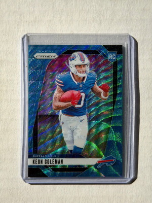 2024 Panini Prizm Rookie Keon Coleman Blue Wave Prizm κάρτα καινούργιο