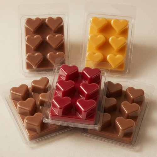 Wax Melts Hearts from Natural Soy Wax 60g made to order