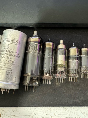 Vintage tubes and electrolytic capacitors 1950-1960 Grundig Siemens used