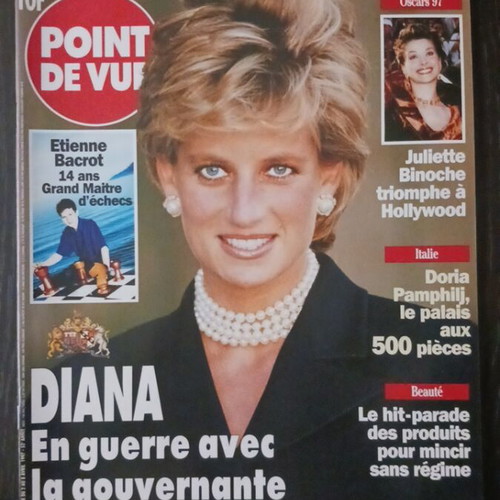 Point de Vue magazine Princess Diana April 1997