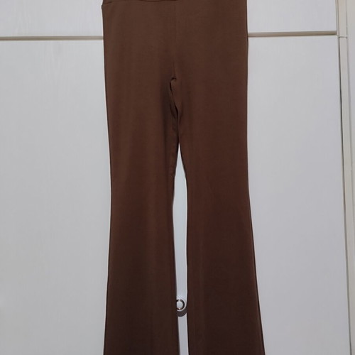 Elastic pants new, brown, fits S/M
