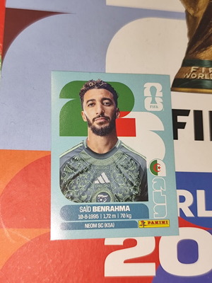 Said Benrahma World Cup 2026 Panini sticker