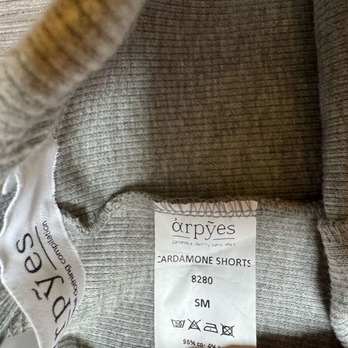 Arpyes cycling shorts like new, gray, size xs