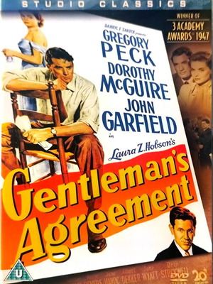 Gentleman's Agreement DVD used, romance drama with Gregory Peck