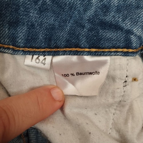 Jeans used light blue straight fit, size S