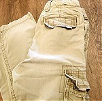  μπεζ υφασμάτινο παντελόνι Zara  τύπου cargo no 40