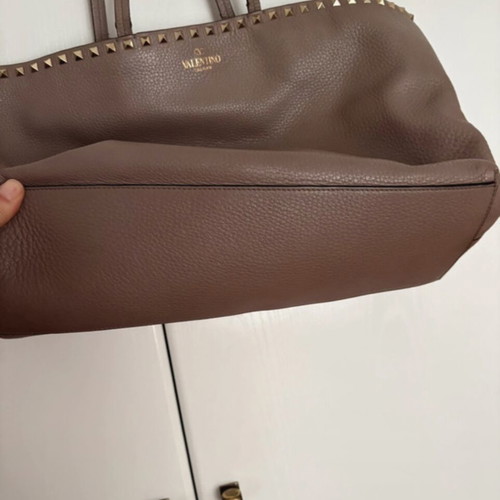 Valentino Garavani Rockstud hobo bag used beige
