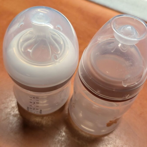 Philips Avent and Nuk First Choice baby bottles