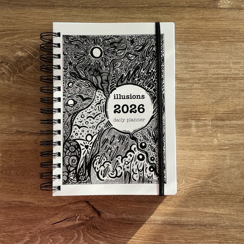 Illusions 2026 daily planner new, handmade