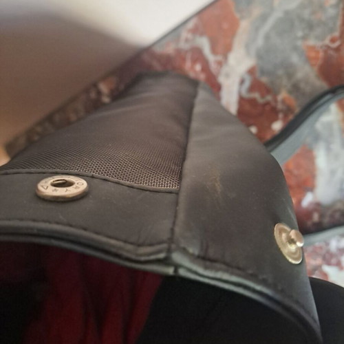 Black daily backpack used, shoulder type