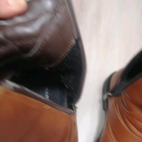 Motorex men's boots made of natural leather used, size 43