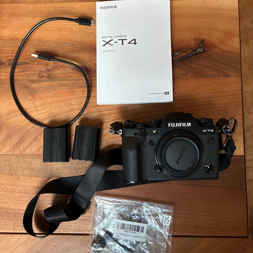 Fujifilm X-T4 camera used with accessories