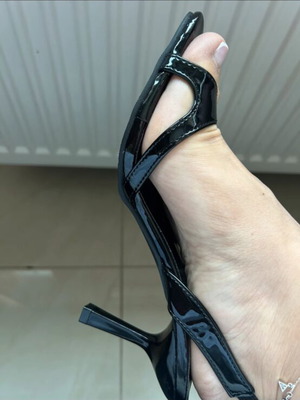 Sandals platform new, size 41, black