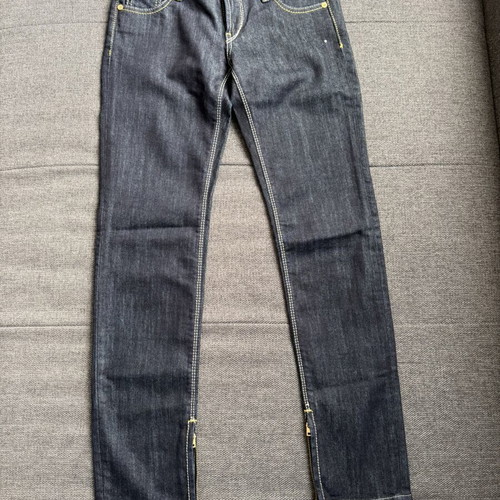 Guess women's vintage jeans like new, size S, blue with gold stitching