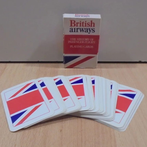 British Airways old promotional playing cards used