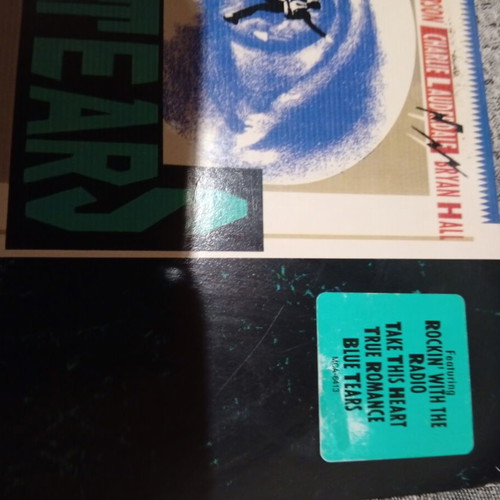 Blue Tears vinyl record like new, 1990 rock album