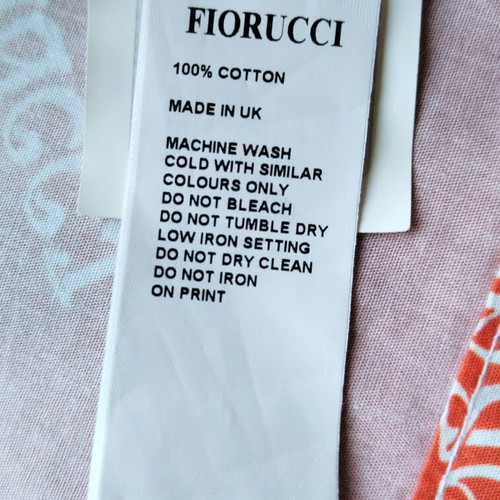 Fiorucci cropped summer shirt new, size M, orange and yellow