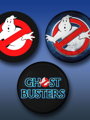Ghostbusters pins set of 3 new, 3.2 cm diameter